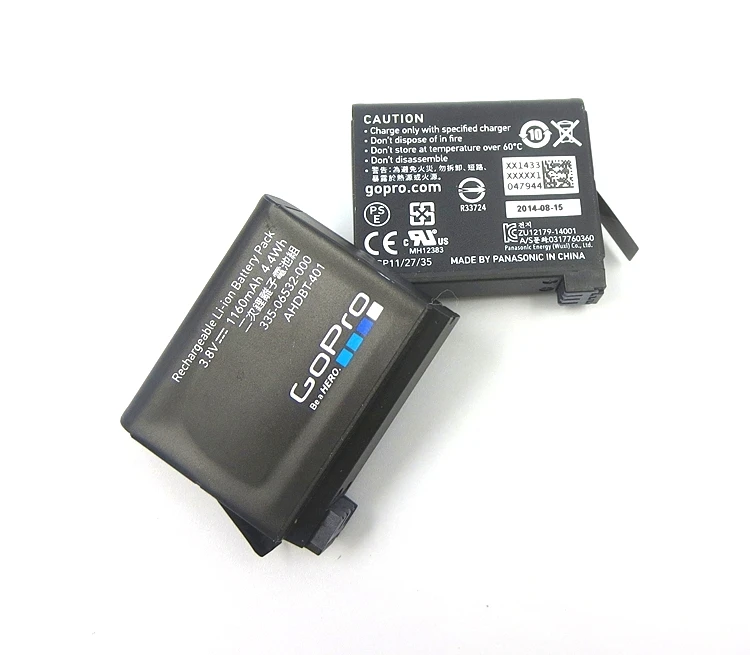 Oriģinālā Akumulatora Gopro hero 4/USB Dual LCD Lādētāju, Akumulatoru, Lādētāju AHDBT 401 Oriģinālo akumulatoru Kameru Piederumi Clownfish