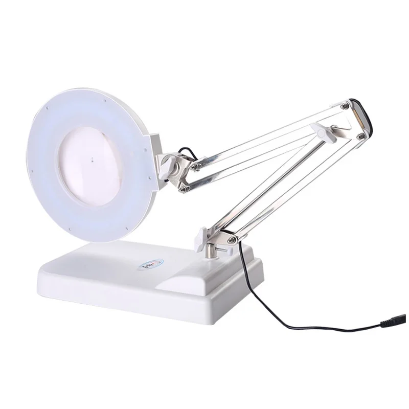 Palielinājums 30x Galda Stāvēt Optiskā Stikla Remonts Apgaismota Lupa Lampas PCB Precizitātes Detaļas Inspekcijas lupas
