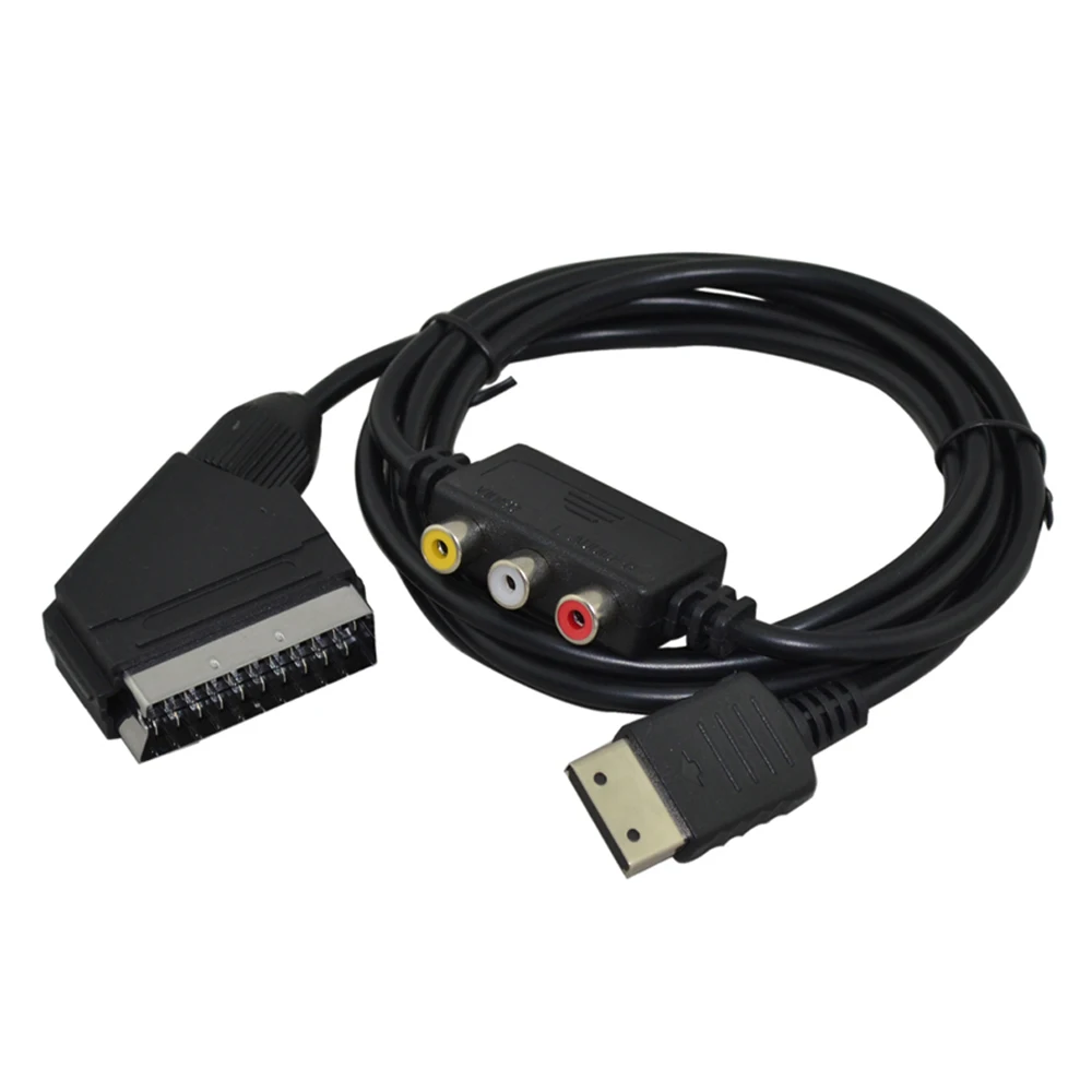 Par Sega DC suka galvas līniju, kabeļu vadu RGB Scart Kabeli Ar AV Lodziņā un Adapteri SEGA Dreamcast