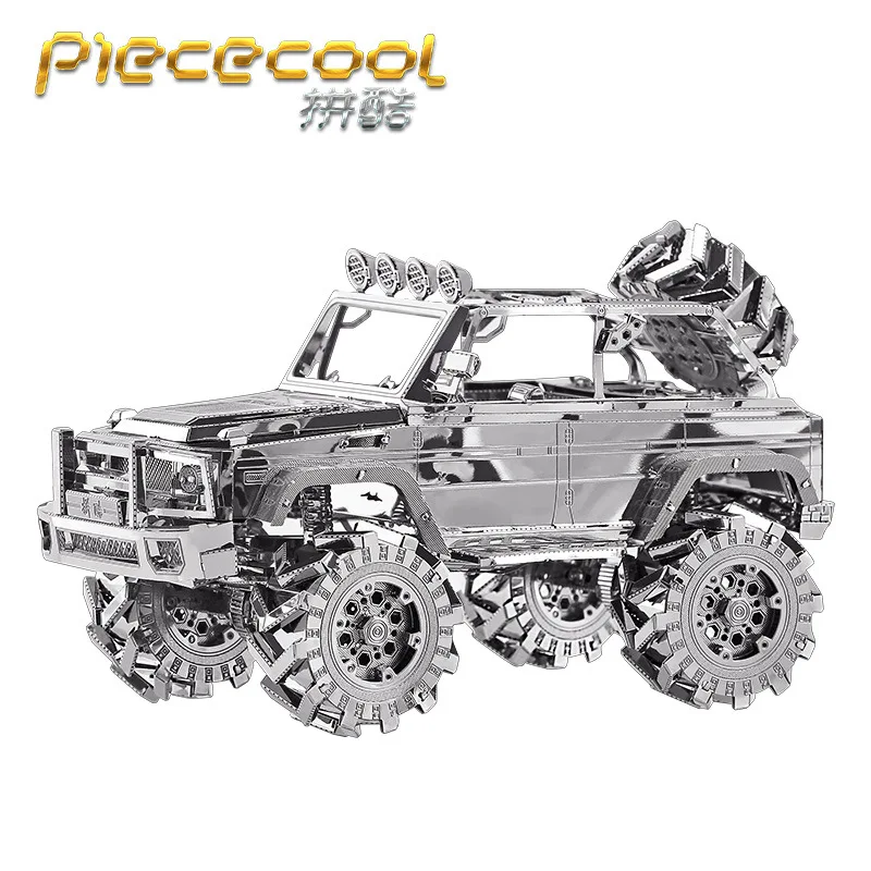 Piececool 3D Metāla Puzzle Attēls Rotaļlietu SUV OFF-KRAVAS TRANSPORTLĪDZEKĻU 3D Lāzera Izgriezt modeli Puzzle 3D Modeļi Dāvanu Jigsaw Rotaļlietas Bērniem bērniem
