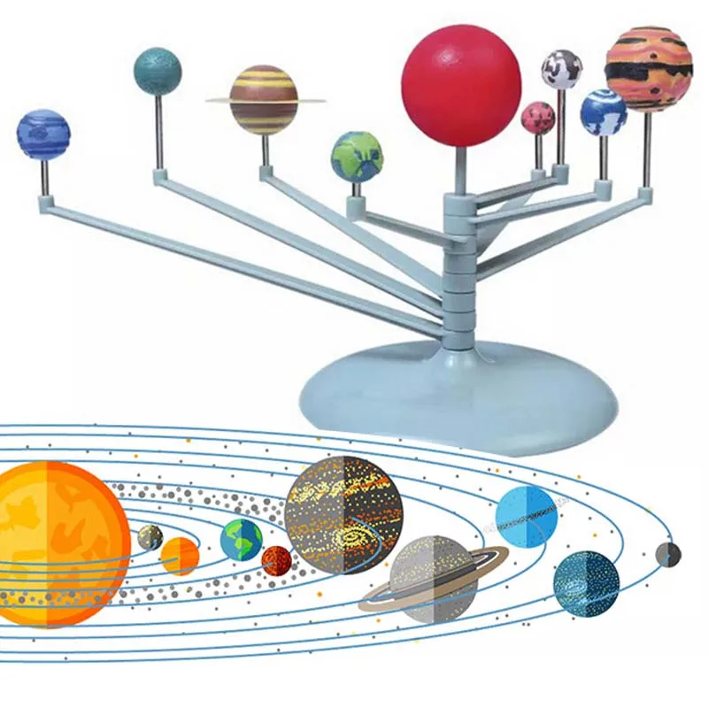 [Piliens Kuģniecības] Saules Sistēmas Planetārijs Modeļa Komplekta Astronomijas Zinātnes Projektu DIY Bērniem Dāvanu visā Pasaulē Pārdošana Spēles un Puzles