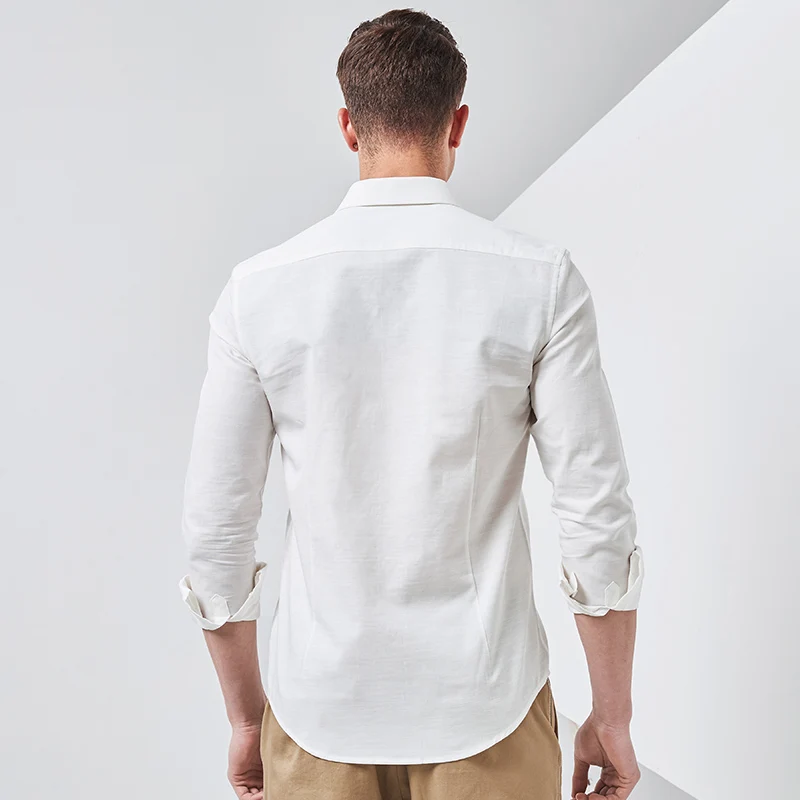 Pionieru Nometnes Krekli Vīriešu augstas kvalitātes drukāts krekls vīriešu zīmolu modes apģērbu ar garām Piedurknēm rudens pavasara ikdienas Krekls 611508