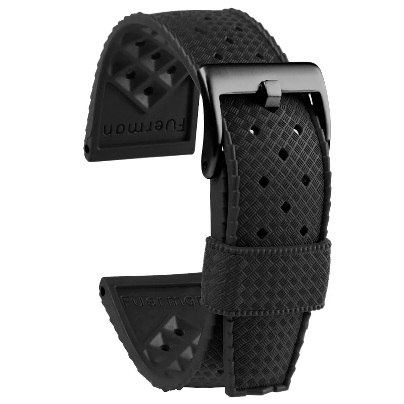 Premium Klases Tropic Gumijas Watchband 20mm 22mm s-eiko SRP777J1 Jaunas Pulksteņu siksniņas Niršanas Ūdensnecaurlaidīga Rokassprādze Melna zila Krāsa