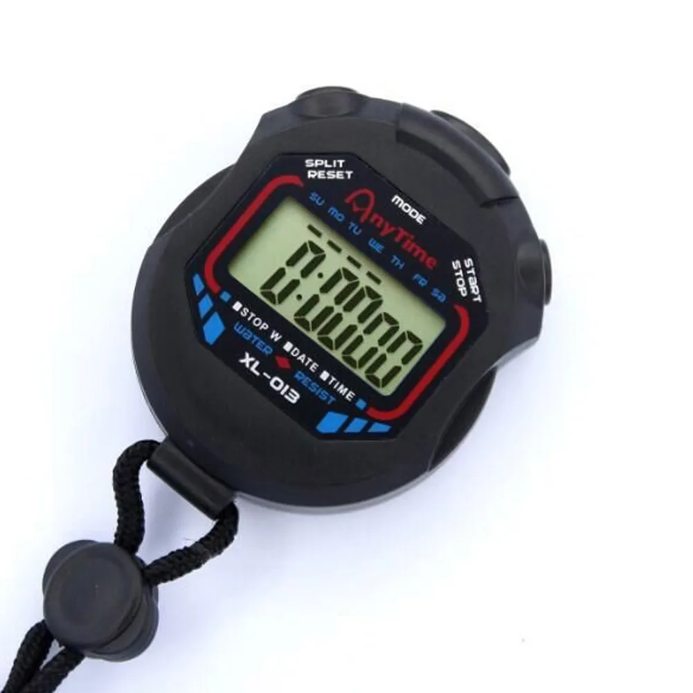 Profesionālo Digitālo Rokas LCD Taimeris Chronograph Sporta Skaitītājs Hronometrs ar Siksnu XRQ88