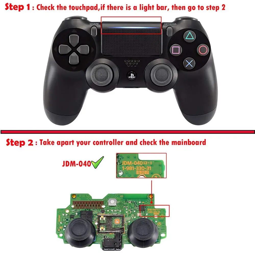 PS4 Pro JDM 040 Kontrolieris Remonta Komplekts R1L1R2L2 Pogas Nomaiņa Gadījumā Priekšējo Aizmugurējo Korpusa Apvalks Playstation 4 Pro JDS 040