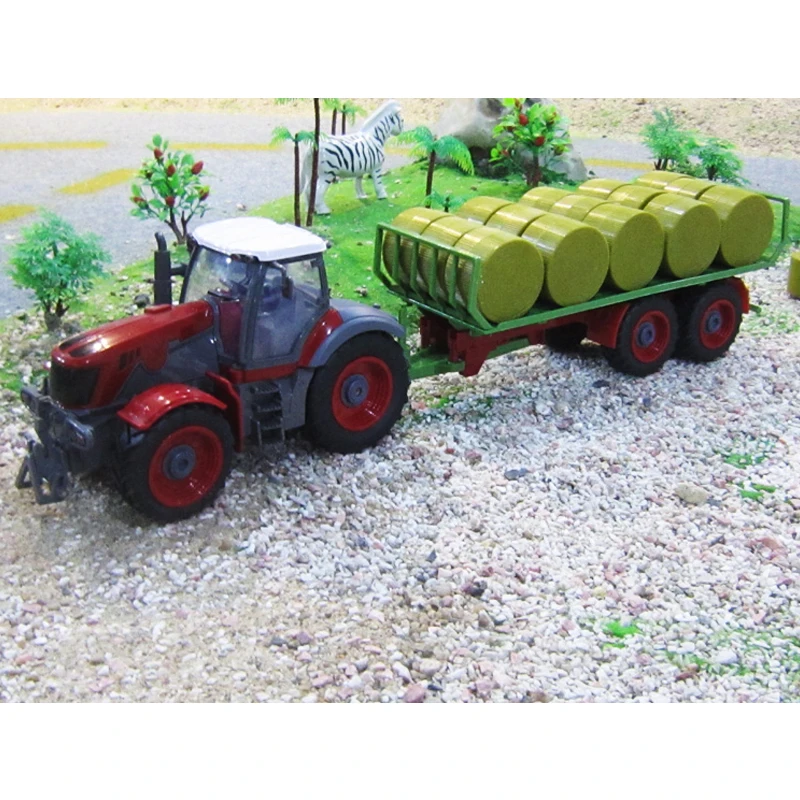 RC Kravas Pavisam Jaunu Lauksaimniecības Traktoru 2.4 G Multi-Function 4 Riteņu Traktoru Inženieris Transportlīdzekļa Traktora Modelis Bērniem Hobijs Rotaļlietas un Dāvanas