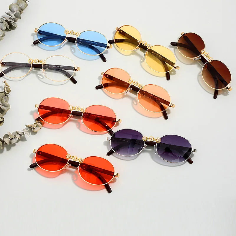 Rhinestone Vintage, Saulesbrilles Sieviešu Luksusa Dimanta Retro Saulesbrilles Vīriešiem Zīmola Dizainere Apaļas Saulesbrilles Sieviešu Briļļu 2019