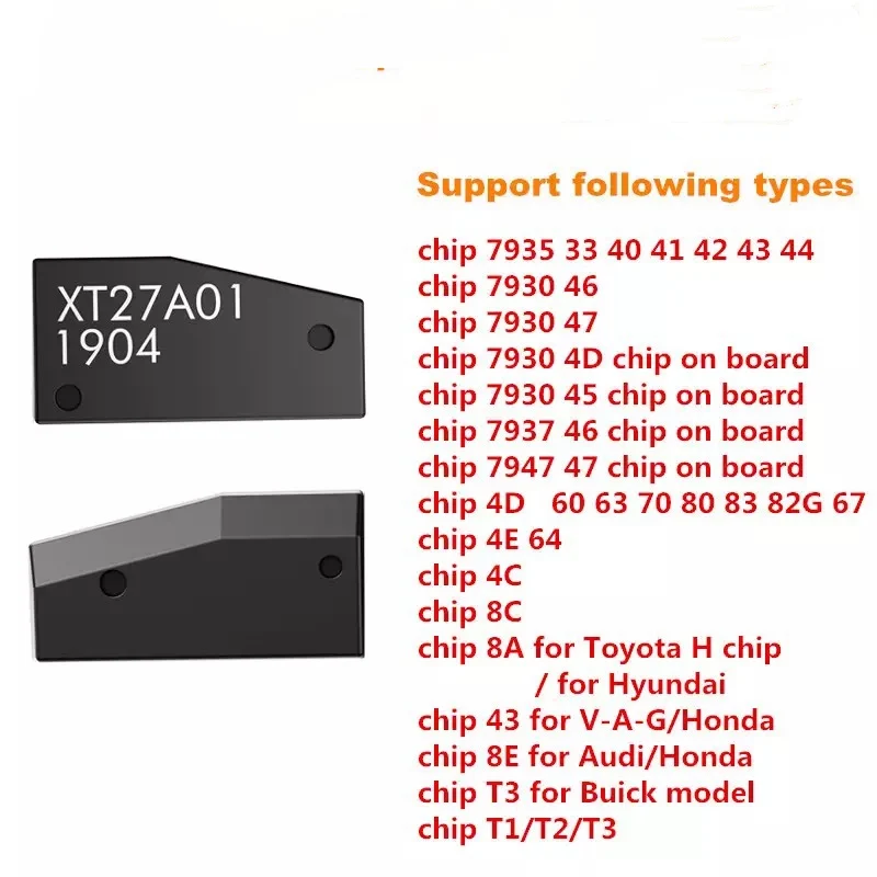 RIOOAK 10pcs VVDI Super Čipu XT27A01 XT27A66 XT27C75 var Kopēt, 46/47/48/4C/4D/4C/4E/8.A/8.C/8E Atstarotājs uz vvdi galvenais instruments