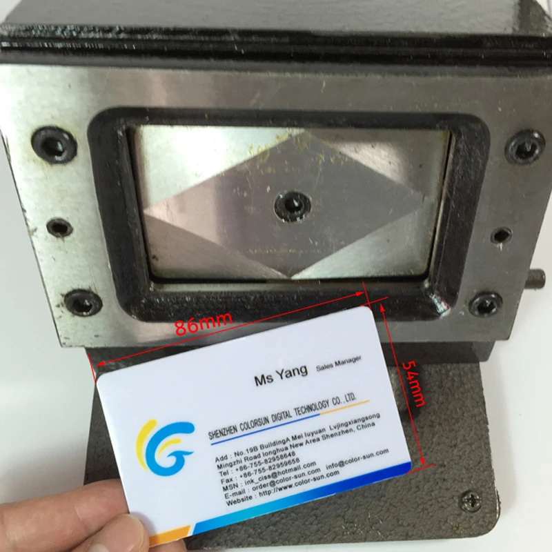 Rokasgrāmata PVC kartes Griešanas Mašīna Uzņēmuma Nosaukums Kredītu ID Kartes Griezējs 86x54mm 1mm