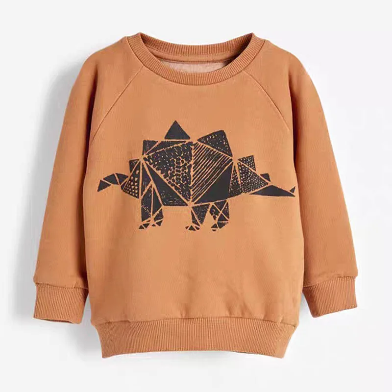 Rudenī Bērni Jauns Džemperis Komplekti zēniem, Kokvilnas puiku drēbes dinozauru garām Piedurknēm topi+bikses 2gab piemērots bērniem, zīdaiņu 2020