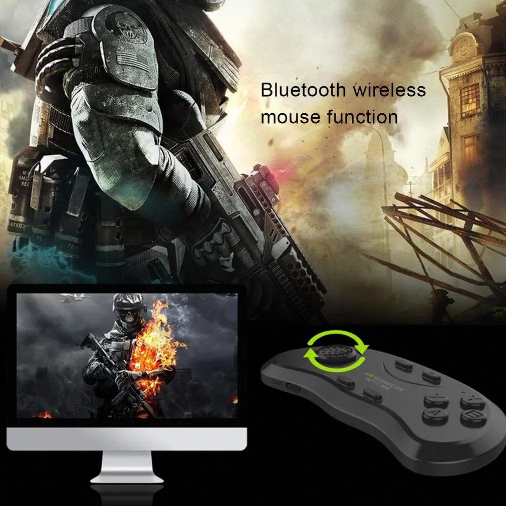 Shinecon Universālā VR Kontrolieris Bezvadu Bluetooth Remote Kursorsviru Gamepad Mūzikas Selfie 3D Spēles IOS, Android PC TV