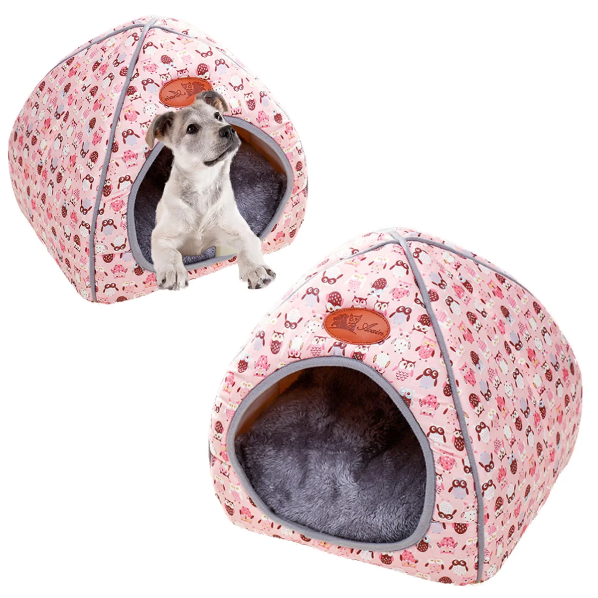 Slēgta Saliekams Mājdzīvnieku Audzētava Cat House Bed suns Mats Telts Audzētavas Suns Ziemā Silts kaķi dīvāna spilvenu Dzīvnieku Gultas Alu Pet Piegādēm