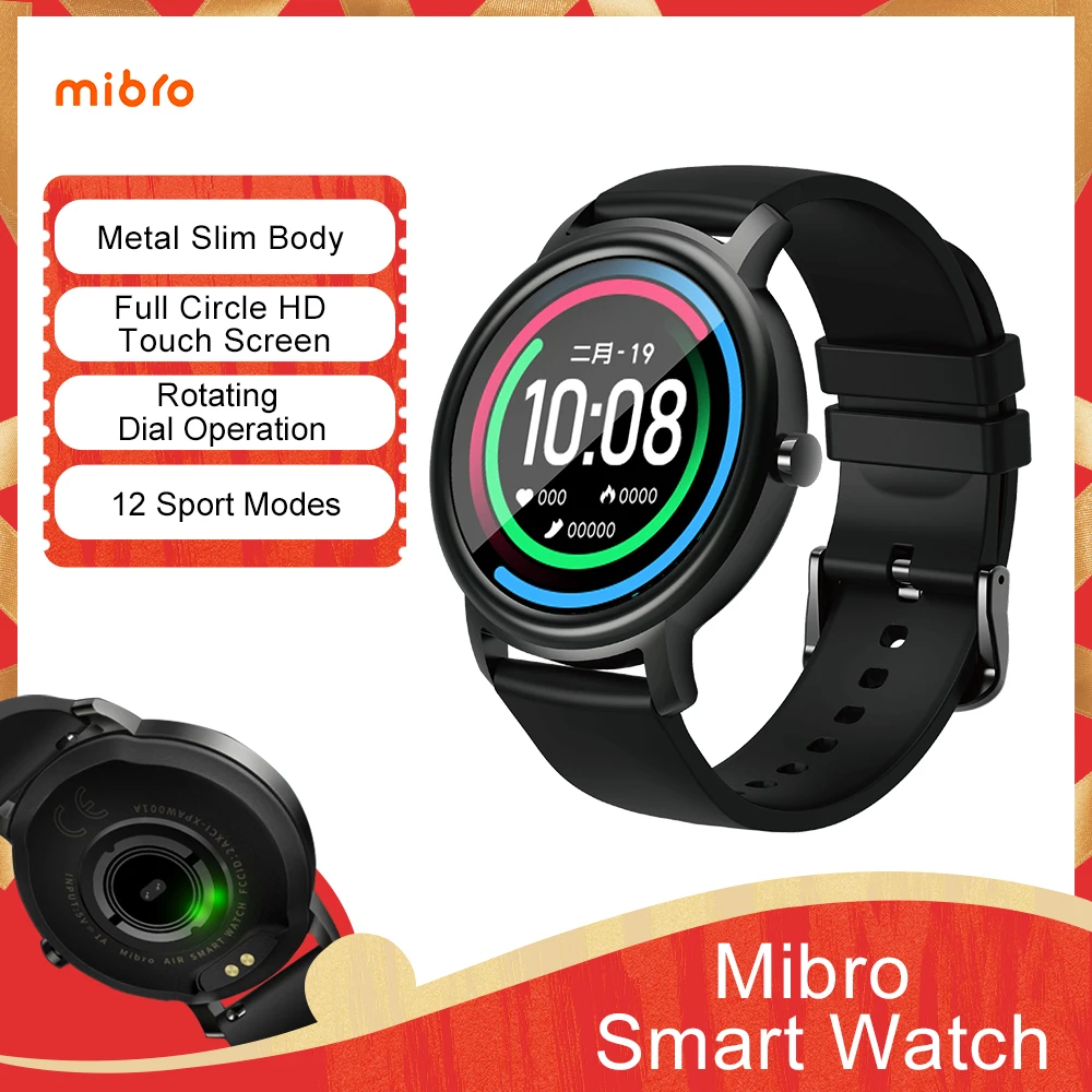 Smart Skatīties Mibro Gaisa Sporta Bluetooth 5.0 IP68 Ūdensnecaurlaidīga Miega Monitors Fitnesa Tracker SmartWatch Sievietēm 2020
