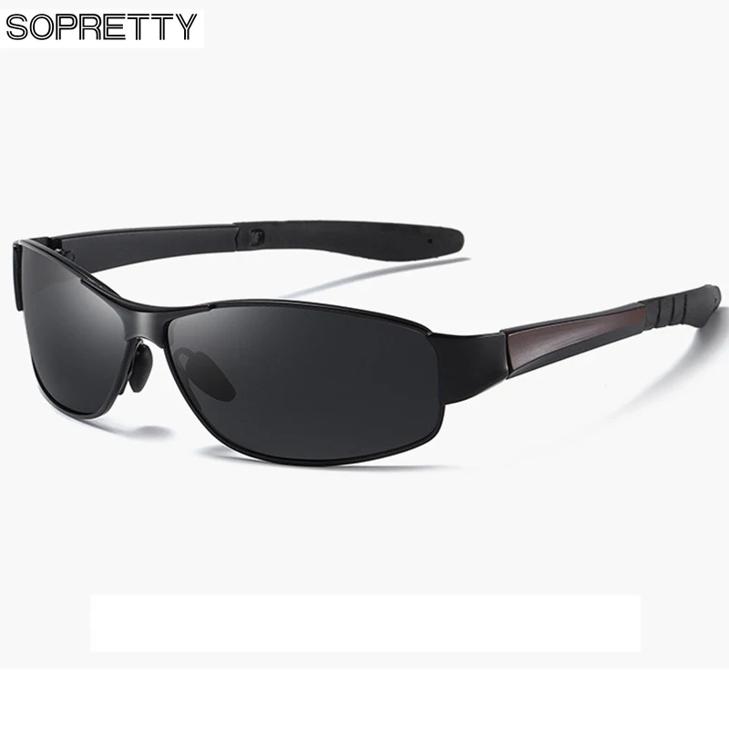 SOPRETTY2020 Brand Classic Laukumā Polarizētās Saulesbrilles, Vīriešu Nakts Redzamības Braukšanas Vīriešu Saules Brilles, Briļļu UV Pretbloķēšanas Oculos S197