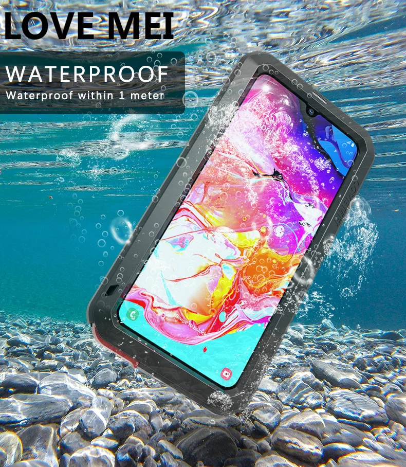 Spēcīgs Case For Samsung Galaxy A71 A70S A50 A51 A90 5G A40S A30S A30 A20 Metāla Bruņas Šoks Netīrumiem Pierādījumu Ūdensizturīgs Telefonu Gadījumos