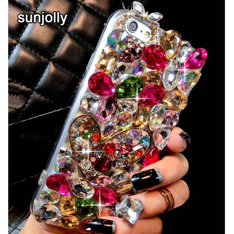 Sunjolly 3D Diamond Telefonu Gadījumā par Xiaomi Redmi Y3 IET 3X 3S Max 3 A2 Lite S2 Rožu Rhinestone Bling Gadījumos Segtu coque fundas capa