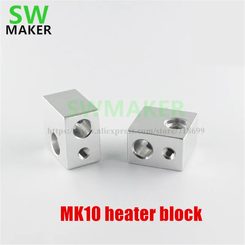 SWMAKER Flashforge 3D printeri Sildītājs Bloks FlashForge Sapņotājs 3D printera rezerves daļas MK10 bloka sildītājs