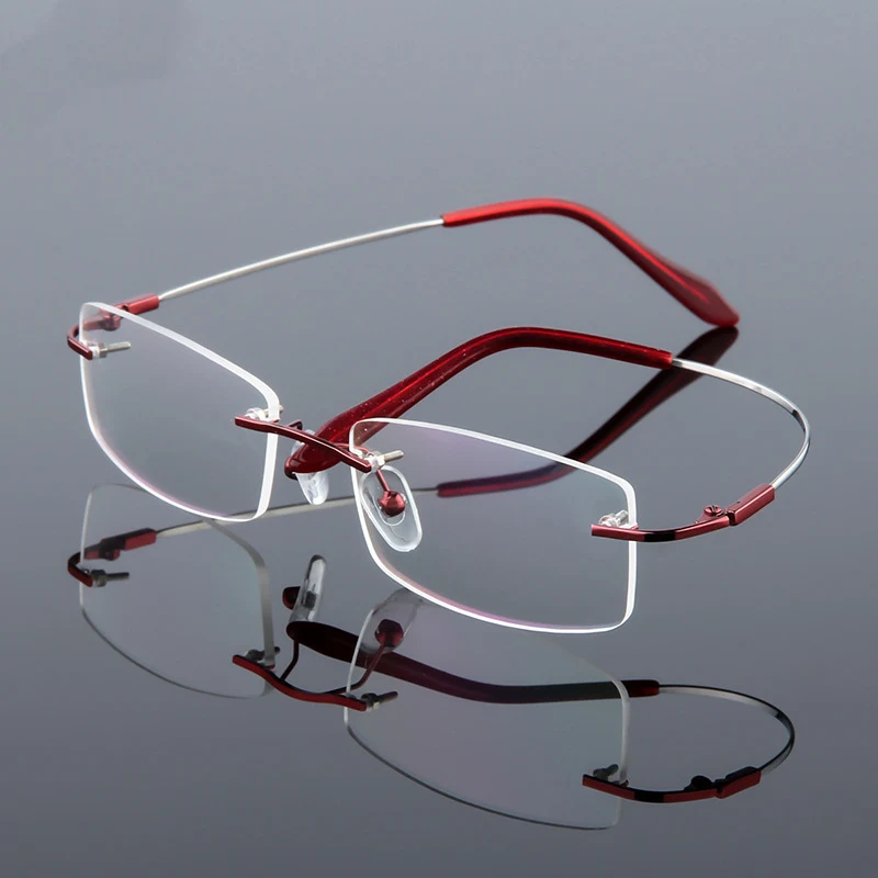 SWOKENCE bez apmales Zilā Gaisma Pretbloķēšanas Tuvredzība Brilles -0.5, lai -8.0 Vīrieši Sievietes Sakausējuma Recepšu Brilles Tuvredzīgs F091