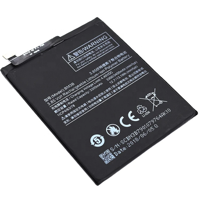 Sākotnējo Kvalitāti Tālruņa Akumulatora Xiaomi Sajauc 2 Samaisa 2S 3300mAh Reālā Jauda, BM3B Mi mix2 Mix2s Akumulatora Nomaiņa