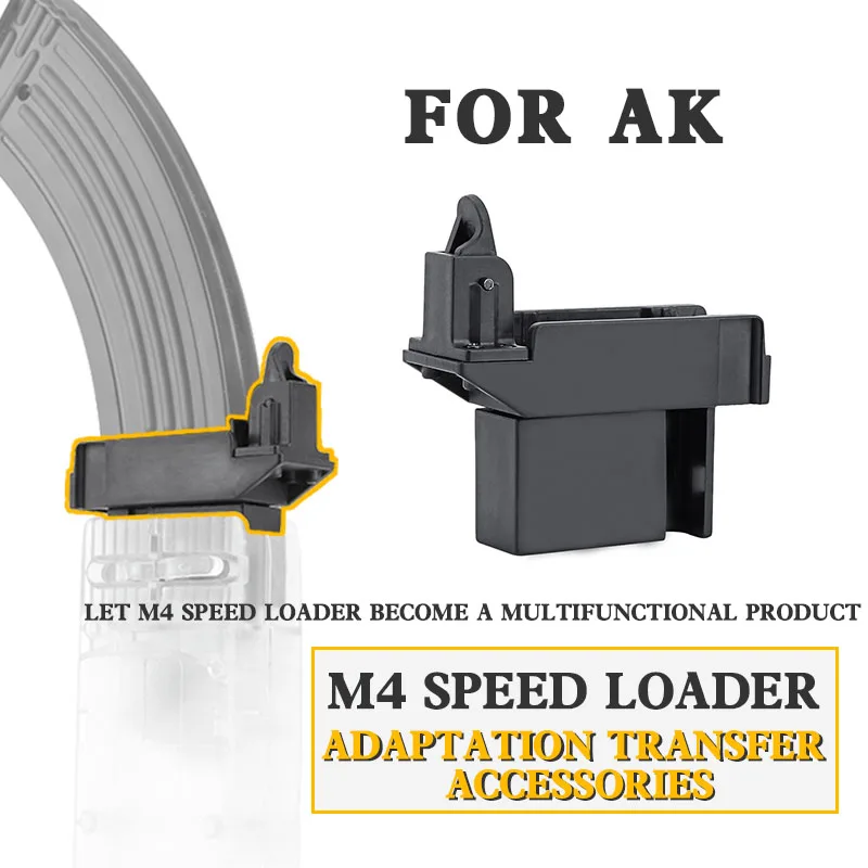 Taktiskā Airsoft M4 BB Ātrums Loader Pārveidotāja Adapteris, lai Pielāgotu AK MP5 Žurnāls Medības Militāro Peintbola Piederumi