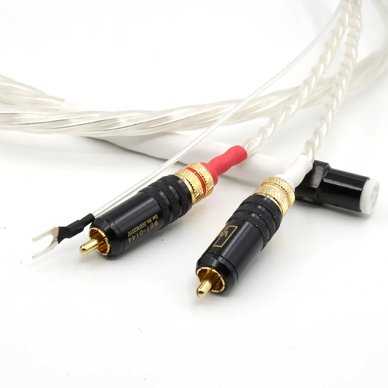 Tonarm Kabeli 5 Pin DIN & RCA Phono Atskaņotāji Analogo Kabeli ar Nordost Odin kabelis