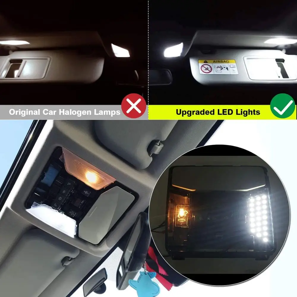 Toyota Noah Voxy Esquire R80~2019 Interjera Apgaismojums Telpā Atjaunināt Jumta Gaismas LED galda Lampas Spuldzes Paneļa Lampas 2017