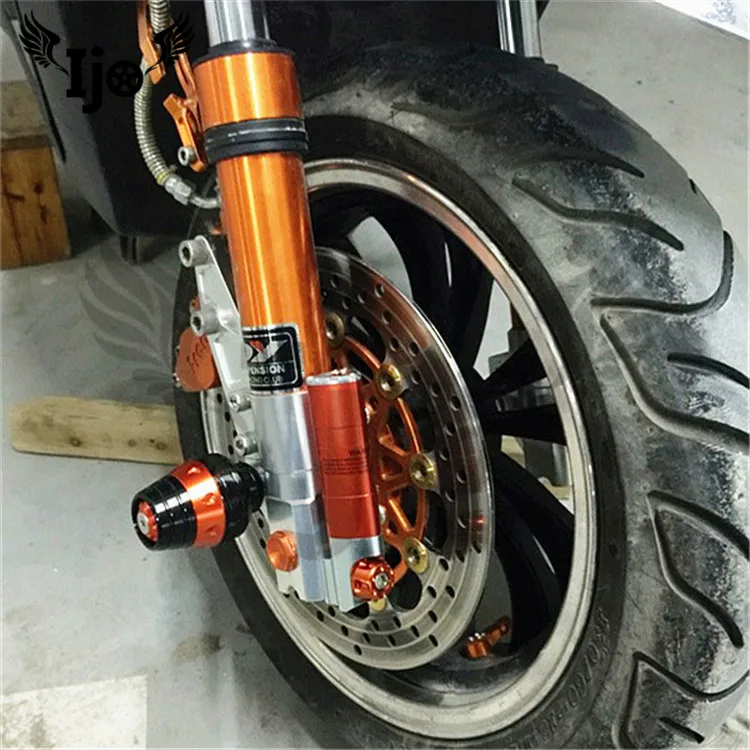 Universālā scooter sadursmi moto rāmi slīdni anti motociklu crash pad krišanas aizsardzības riteņu CNC motociklu aksesuāri