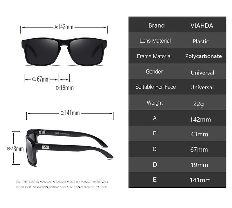 VIAHDA Zīmola Dizaina Polarizētās Saulesbrilles Vīriešiem Braukšanas Modes UV400 Atdzist Ceļojumu, Saules Brilles Sievietēm