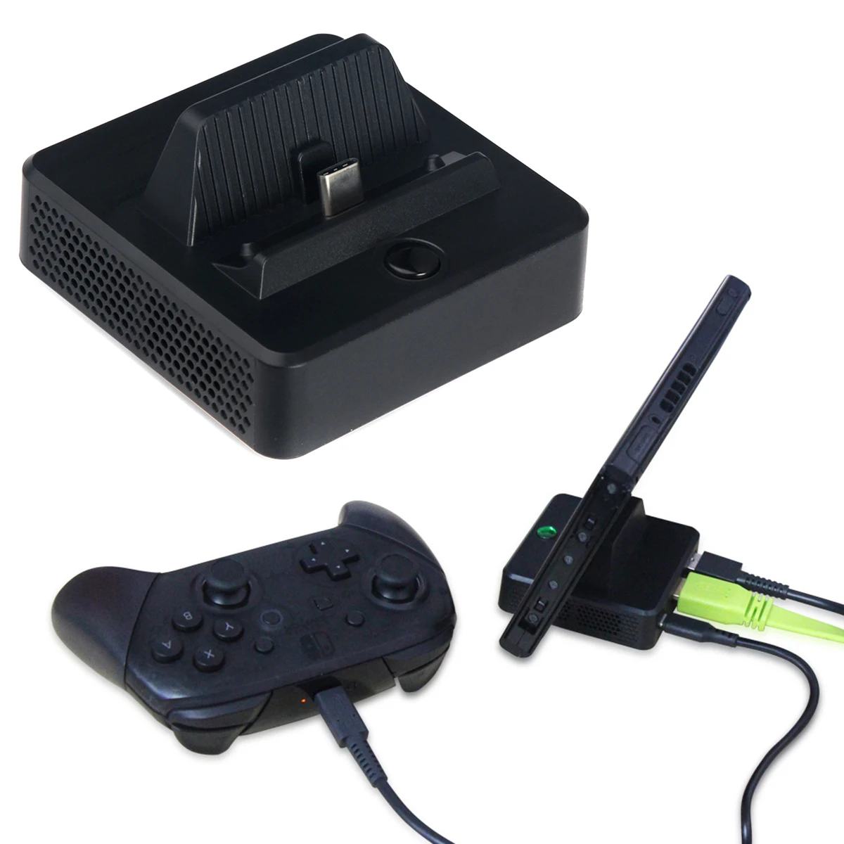 Video Converter Doks Pārveidotājs Ar Gaisa Atverēm, C Tipa HDMI USB 3.0 Adapteris Uzlāde Dokā, Lai Pārslēgtu TV Projektoru Doks