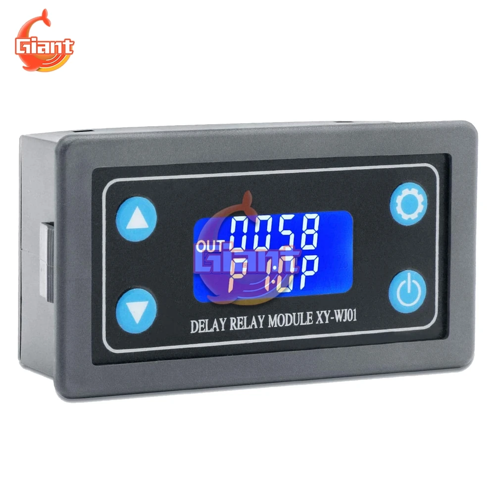 WJ01 Laika Aiztures Releju Ciparu LCD Displejs 6V - 30V Vadības Taimeris Izraisīt Cikla Moduļa Grafiks Laika Releju, lai Smart Control