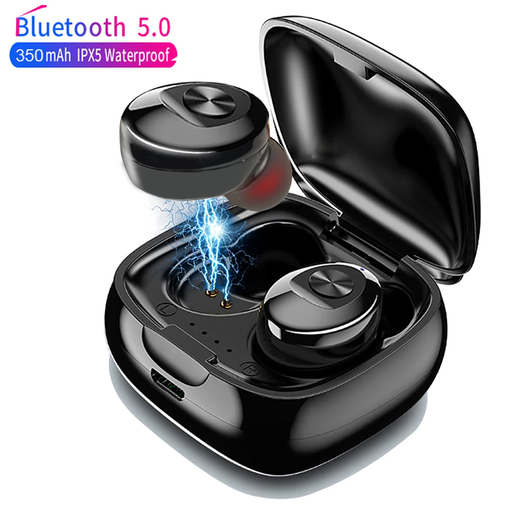 XG12 Bluetooth 5.0 TWS Stereo Austiņas Bezvadu Earbus HIFI Skaņas Sporta Austiņas, Brīvroku Spēļu Austiņas ar Mic pa Tālruni
