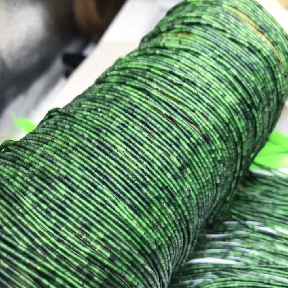 Zaudēt krelles zaļā 1. pīlārs*1mm raksturs, lai padarītu rotaslietas kaklarota 14inch FPPJ vairumtirdzniecība