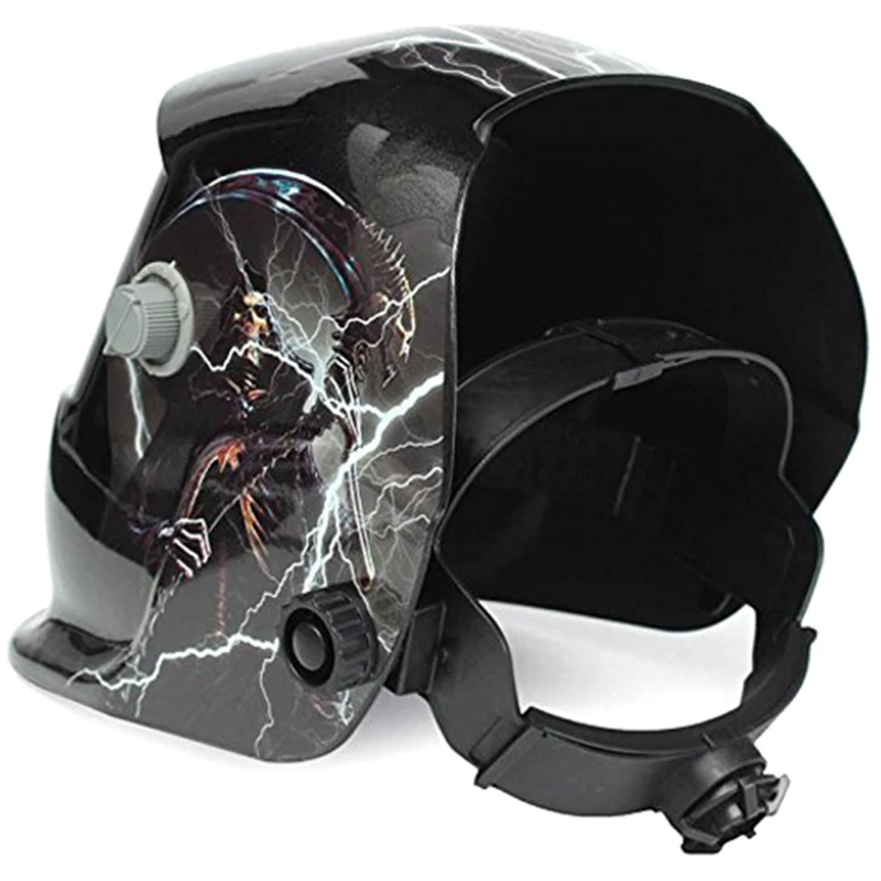 Zibens galvaskausa Saules powered automātiskā metināšanas maska