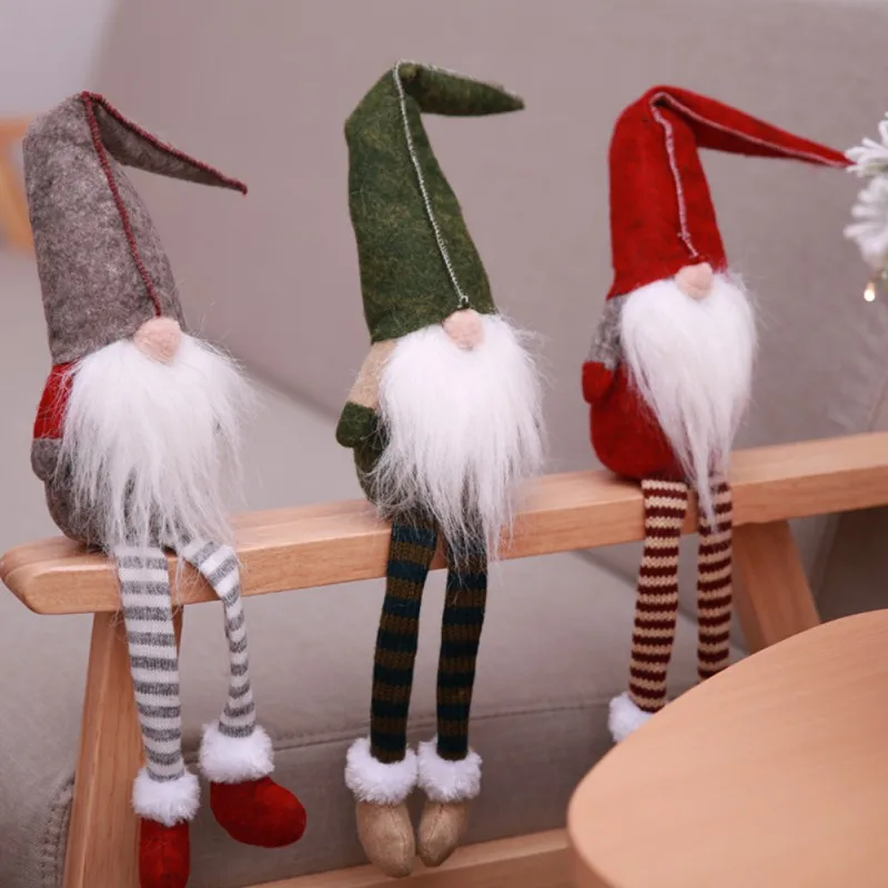 Ziemassvētku Rotājumi Gudrs Sēž Ilgi Kāju Elf Festivāls Zviedrijas Santa Claus Lelle Ziemassvētki Dekoratīvie Rotājumi Mājās, Vairumtirdzniecība