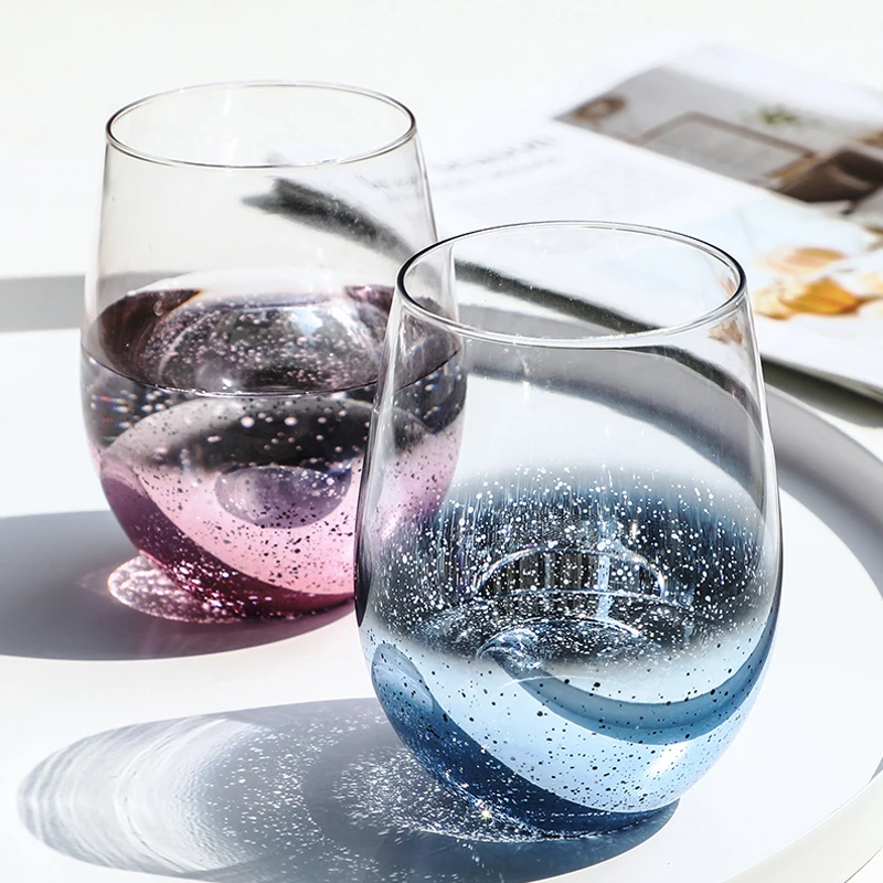 Ziemeļvalstu Caurspīdīga Zvaigzne Stikla Kausa Augstas Temperatūras Izturīgs Kauss Alus Krūze Double Rainbow Kafijas Dzēriens, Tēja Stikls Kausa Drinkware