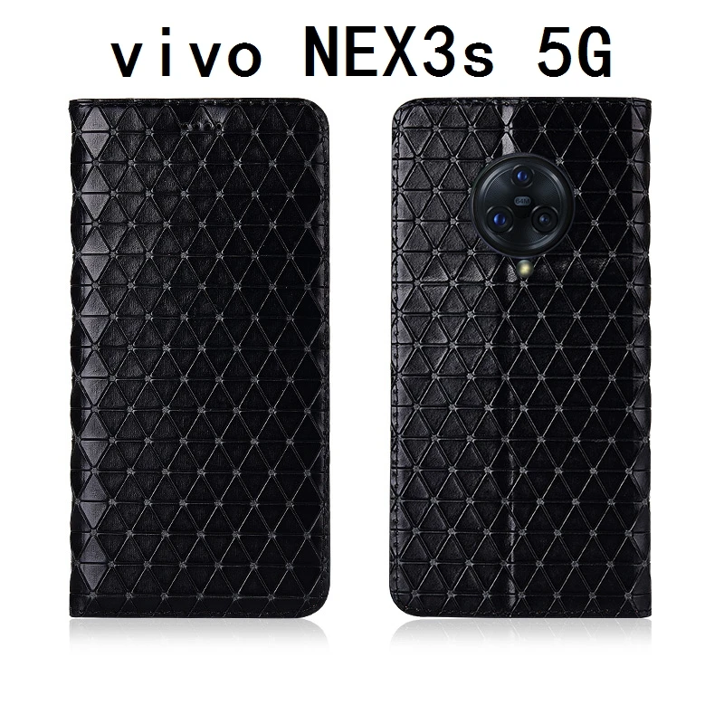 Īstas Ādas Tālruni Gadījumā, ja Kredītkartes Īpašnieks VIVO NEX 3S 5G/VIVO NEX 3 5G Flip Cover Stand Gadījumā Coque Par VIVO NEX2 maksts