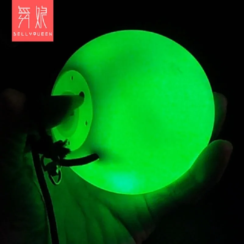 1 Pāris Vēdera Deju Bumbiņas, Krāsains Gaismas Handbola RGB Spīd LED IP Izmet Bumbas Vēdera Deju Aksesuārus Skatuves Sniegumu Accessori
