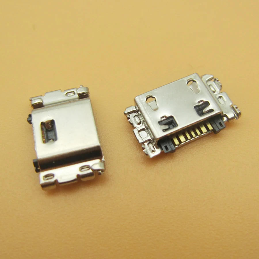 1000pcs/daudz Micro USB Uzlādes Ostas Jack Savienotājs Samsung J5 SM-J500 J1 SM-J100 J100 J500 J5008 J500F J7 J700 J700F J7008