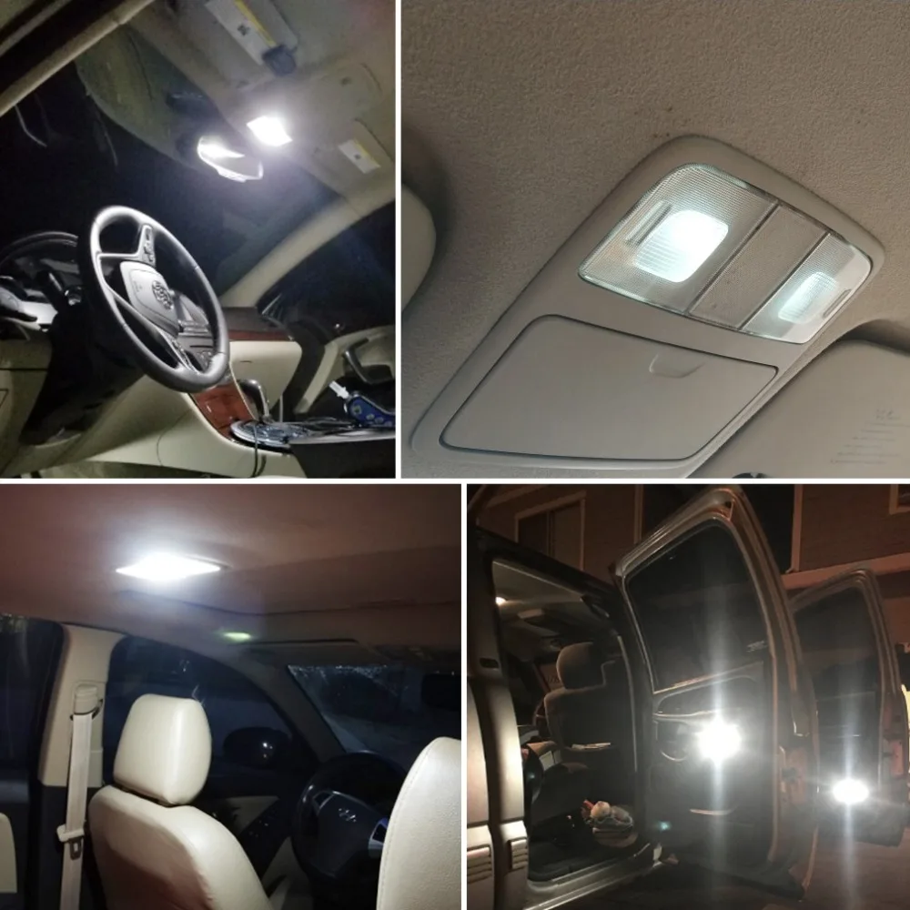 11pcs Canbus Auto LED Interjera Apgaismojums Iepakojuma Komplektu 