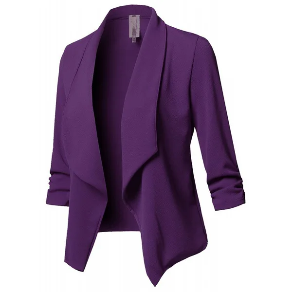 2018 Autoxxl.lv vēlas karstā pārdošanas Slim fit ilgtermiņa piedurknēm kroku tīrtoņa krāsu universāls, mazs uzvalks jaka 10-krāsu 8 metri