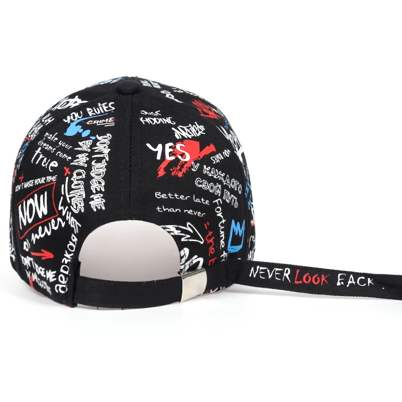 2019 jaunu Modes Grafiti drukāšanas Beisbola cepure Āra kokvilnas Ēna, Cepure, vīriešu, sieviešu, Vasaras Cepures regulējams Atpūtas cepures