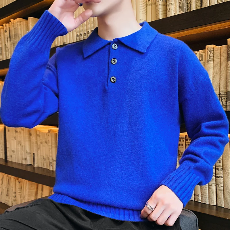 2020 Jaunu Vīriešu Ar Garām Piedurknēm Sabiezējums Siltu Džemperi Modes 2113