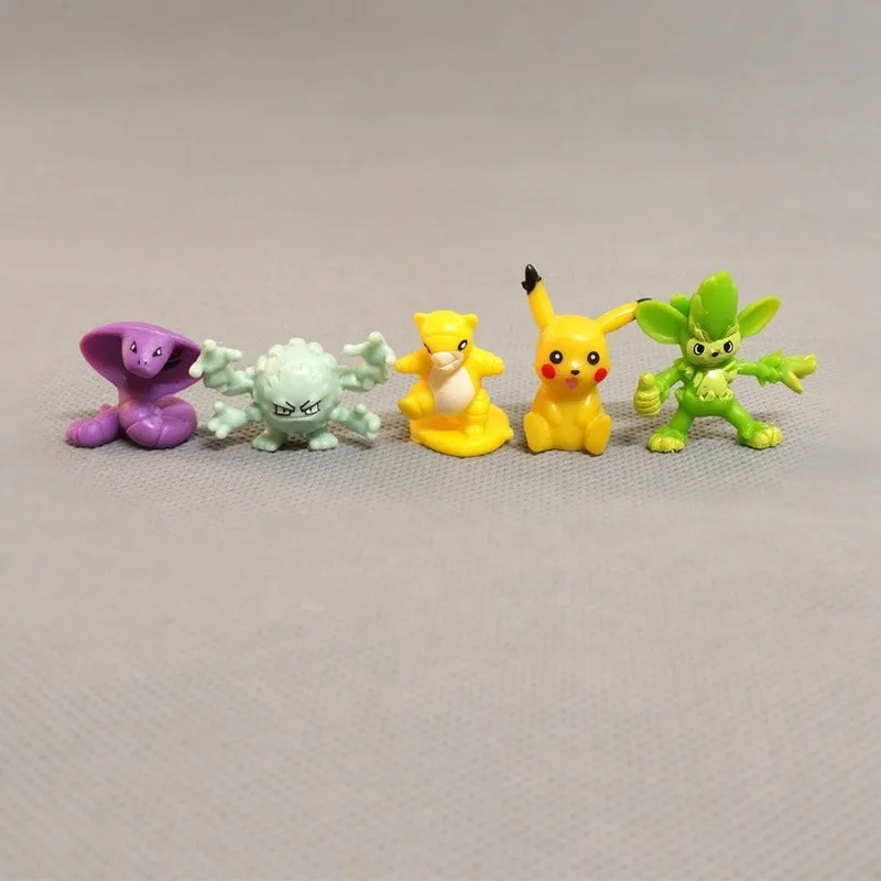 24/48/72/96/120/144/192pcs Pokemon Nav Atkārtot Kolekciju Lelles Darbības Rādītāji Modeļa Rotaļlietu 2.5-4cm Pikachu Anime Rotaļlietas Bērniem Dāvanas