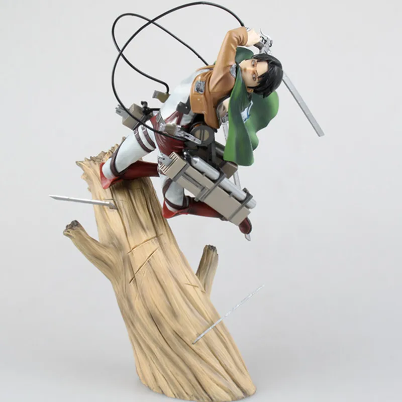 28cm Anime Uzbrukumu Titan attēls Cīnās Artfx J Levi Atjaunošanas 1/8 mēroga iepriekš krāsotas attēls PVC Rīcības Attēls Modeli, Rotaļlietas, Dāvanu