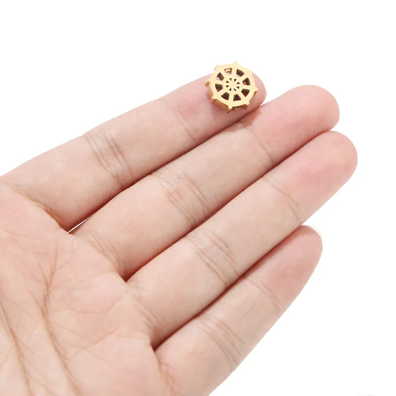 2gab Nerūsējošā Tērauda Zelta Tiny Riteņu Piekariņi, Kuloni par DIY Rotaslietu izgatavošana Secinājumi