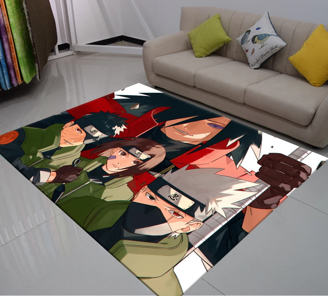 3D Drukas Karikatūra Anime Paklāji Dzīvojamā Istaba ar neslīdošu Grīdas Paklājs Guļamistabai Taisnstūra CarpetChild Guļamistabas Zonas Paklājs Bērniem, Spēlēt Mat