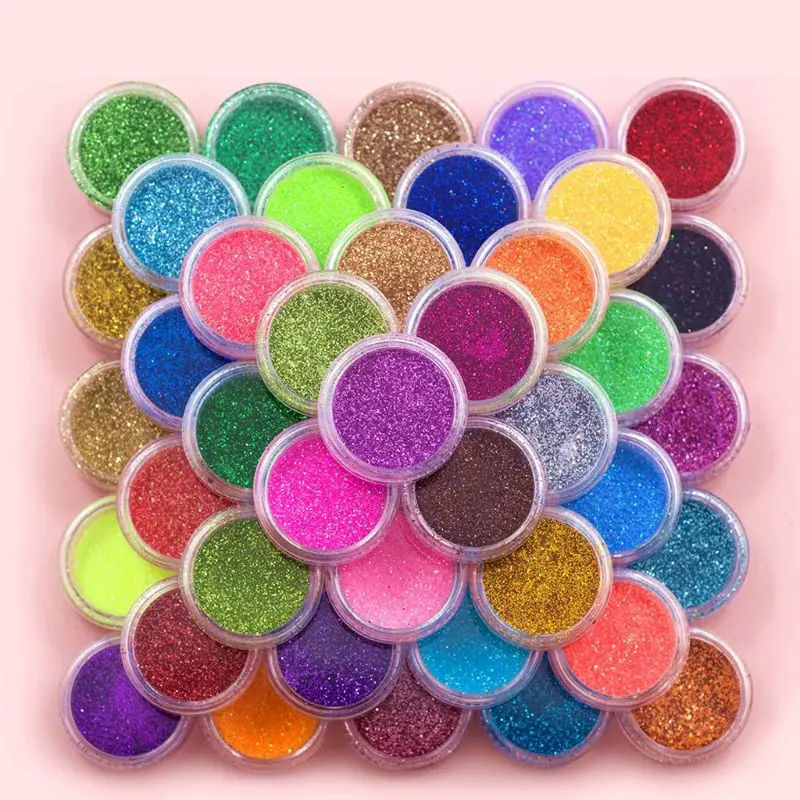45 Sveķu Krāsas Pigmentu Komplekts Vizlas Pulveris Spīdīgu Glitters Sequains Nail Art Sveķu Rotaslietu Izgatavošana