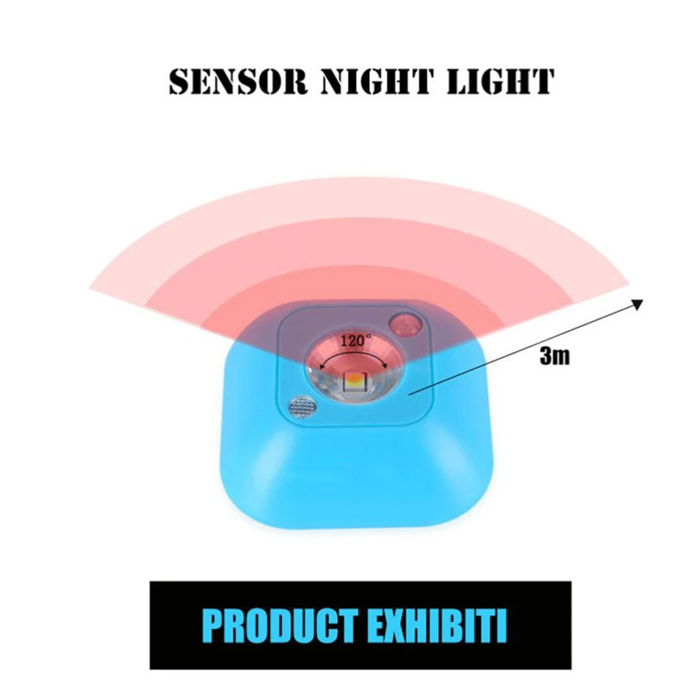 5 10 GAB LED Smart Bezvadu Sensoru Nakts Gaisma PIR Magnētisko Infrasarkano Kustības Akumulatora Barošanu Sienas Lampas ministru Kabineta Kāpnes Apgaismojums