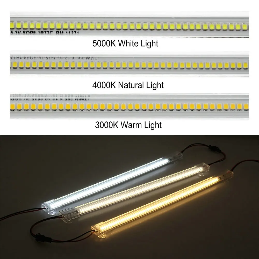 5gab 10pcs LED Bar Light AC220V Augstu Spilgtumu 8W 50cm 30cm 72LEDs 2835 LED Neelastīgas Lentes Enerģijas Taupīšanas LED Dienasgaismas Lampas .