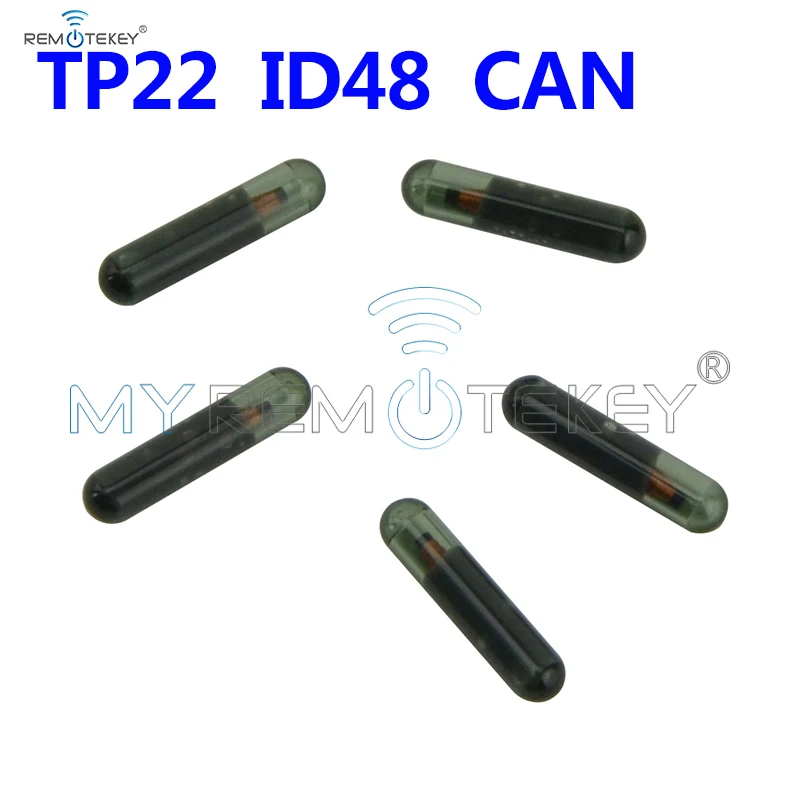 5gab Transponderu mikroshēmu ID48 VAR mikroshēma TP22 stikla čipu piemērots VW, Volkswagen, Seat ID48 automašīnu čipu atslēgu remtekey